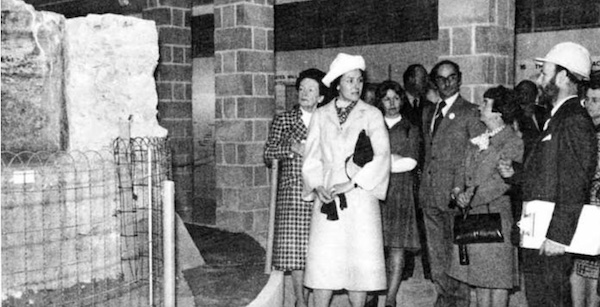 Opening of Roman Painted House in 1977