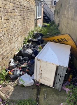 St Edmund's chapel litter eyesore