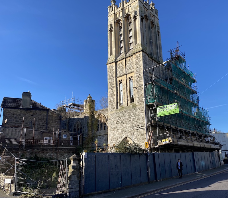 Church at bottom of Priory Hill