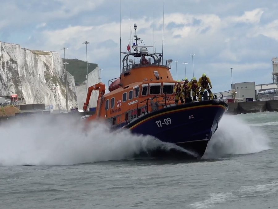 Display by Dover LifeBoat at Port of Dover Regatta