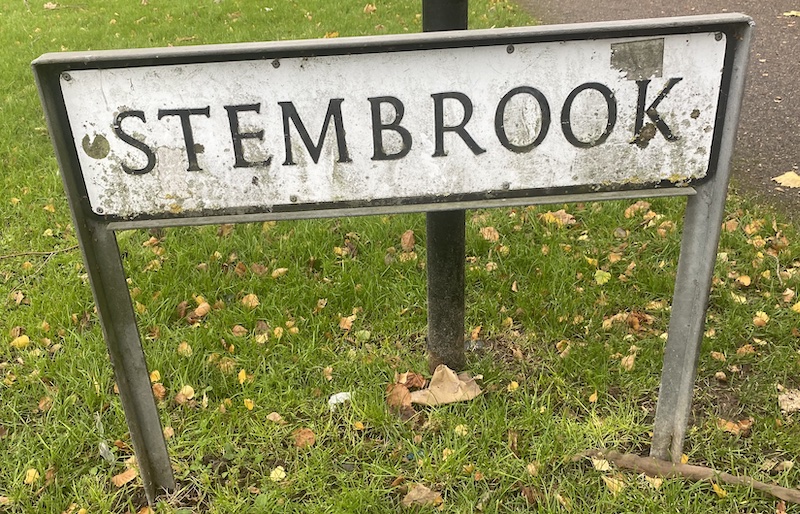 Street sign Stembrook