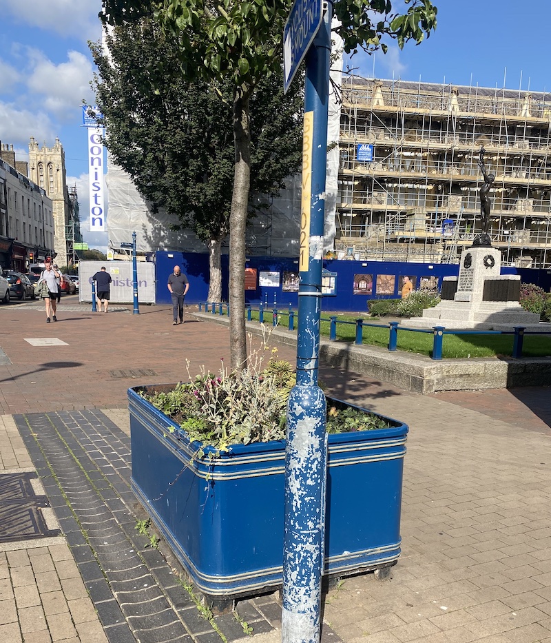 lamppost near the War Memorial