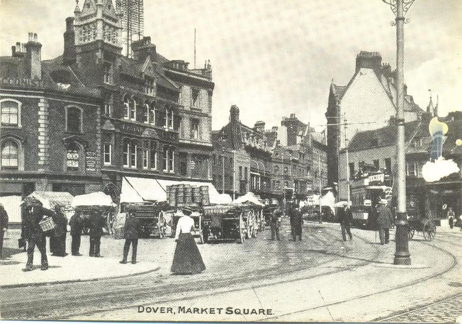 Dover Market Square early 1900 Dover Market Square<br />
early 1900