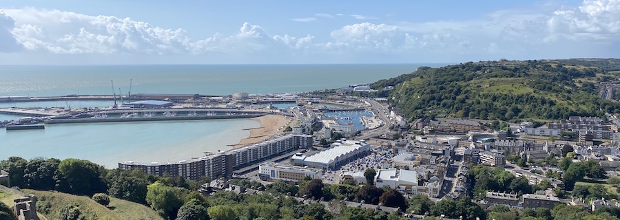Dover Town from Dover Castle Dover Town from Dover Castle